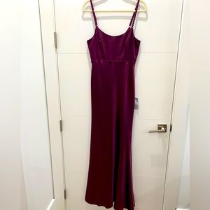 Lulus “You Shine” Satin Mermaid Maxi Dress - Size S